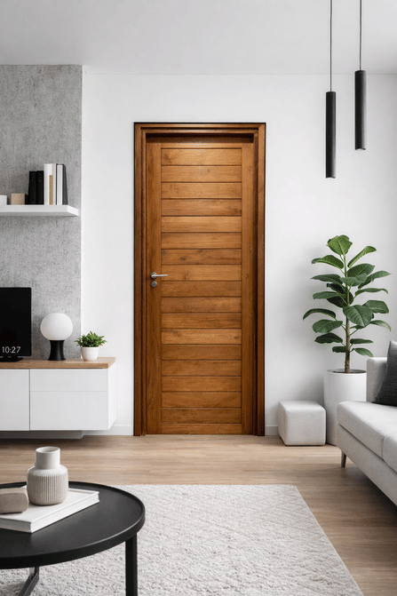 ประตูไม้สัก PAREENA DECOR รุ่น 0029 ขนาด 80X200 ซม._3